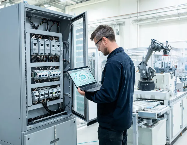 Schneider PLC cabinet commissioning